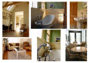 Interiors and bathrooms.